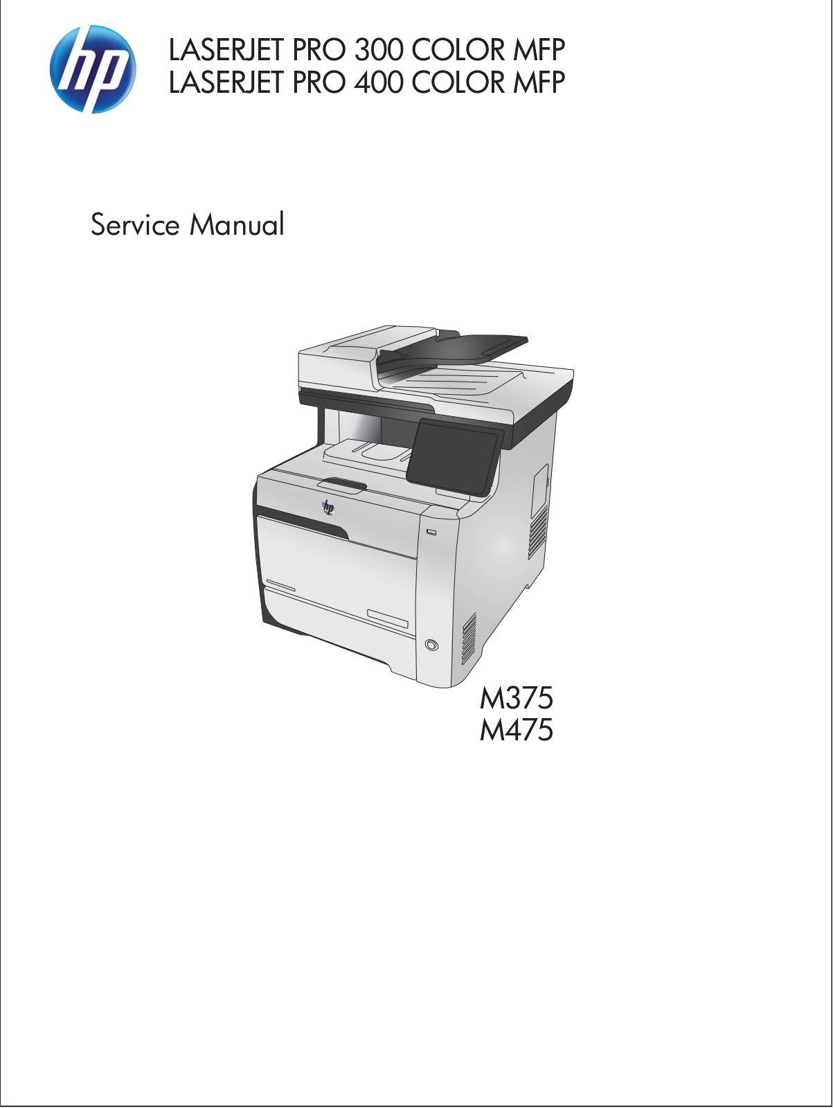 HP LaserJet Pro 300 color MFP M375, LaserJet Pro 400 color MFP M475 Service Manual