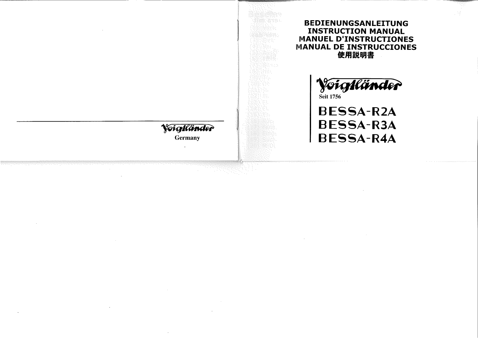 Voigtlander AA125M User manual