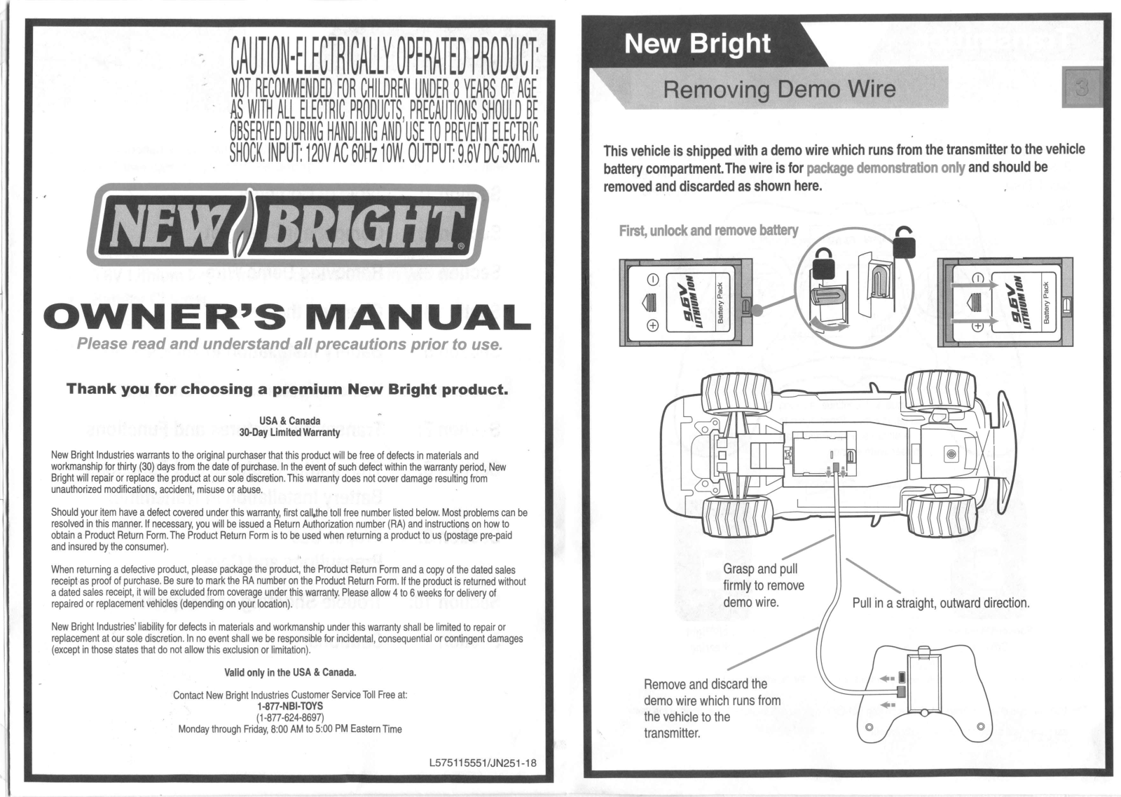 New Bright Co 832B User Manual