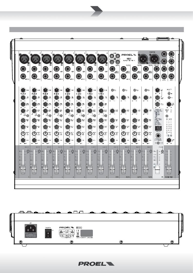 Proel Mi16 USER’S MANUAL