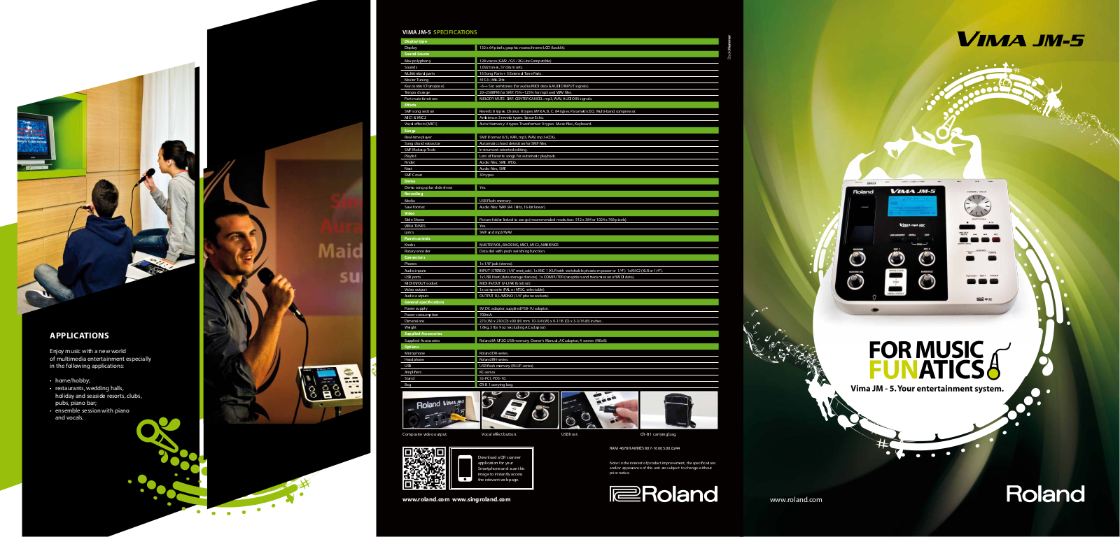 Roland VIMA JM-5 Owner’s Manual