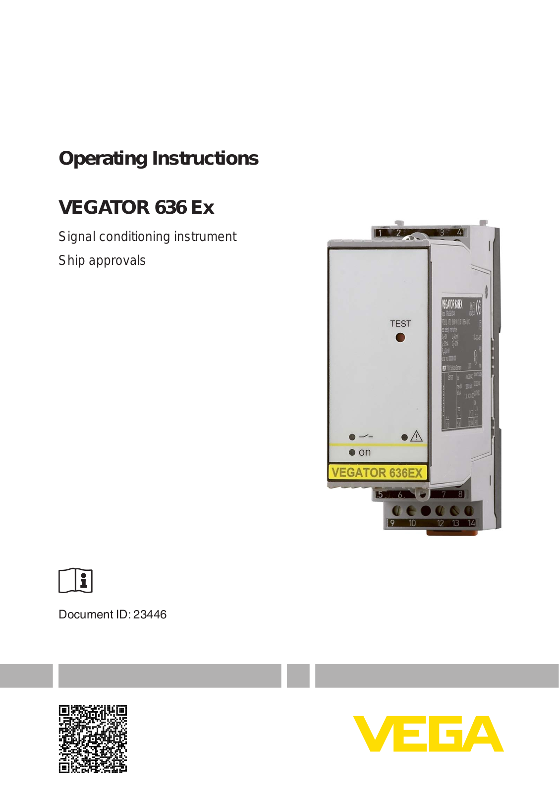 VEGA TOR636Ex User Manual