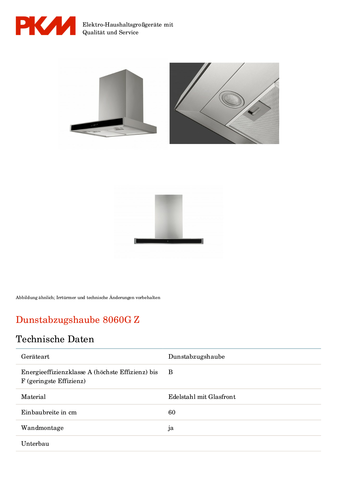 PKM 8060G Z User Manual