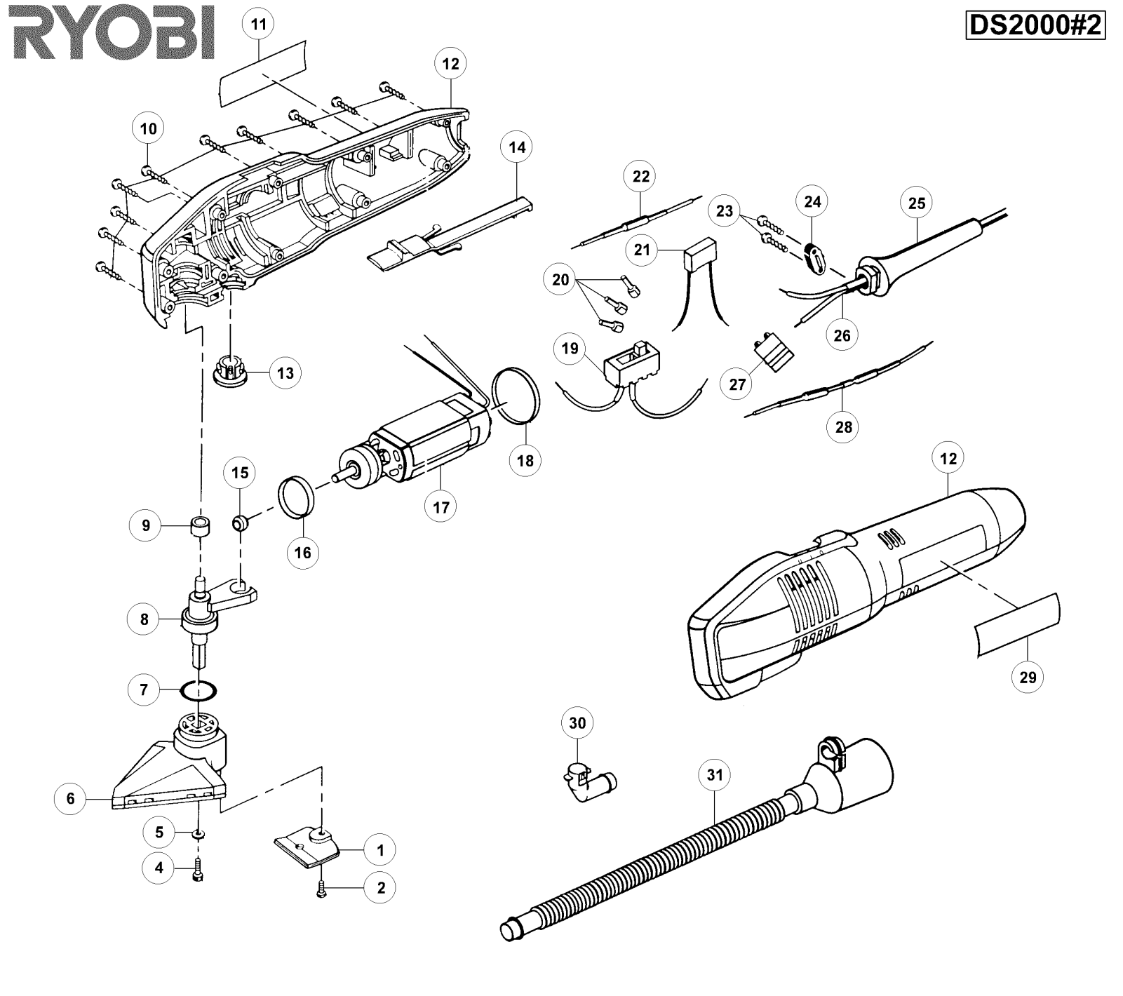 Ryobi DS2000-2 User Manual