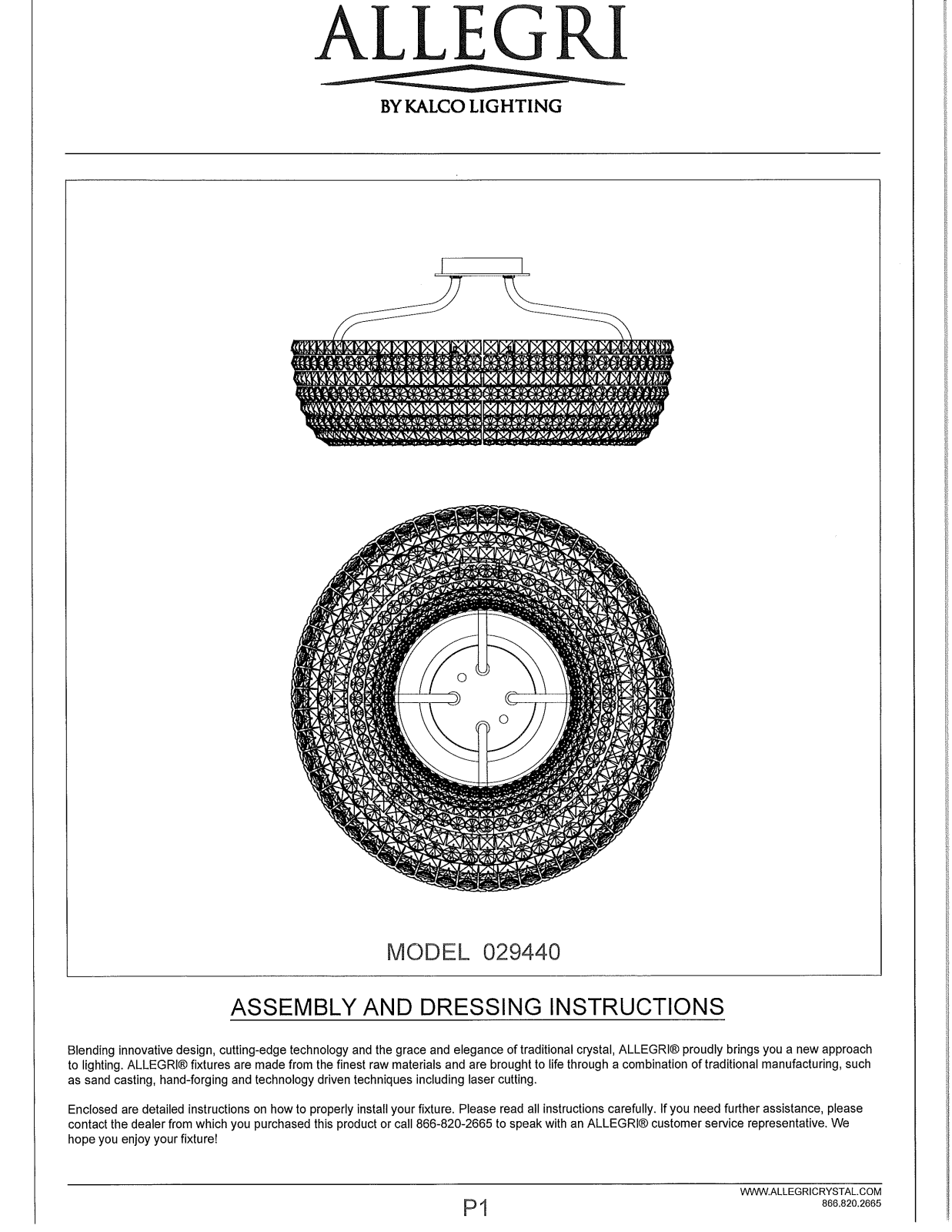 Allegri 029440010FR001 User Manual