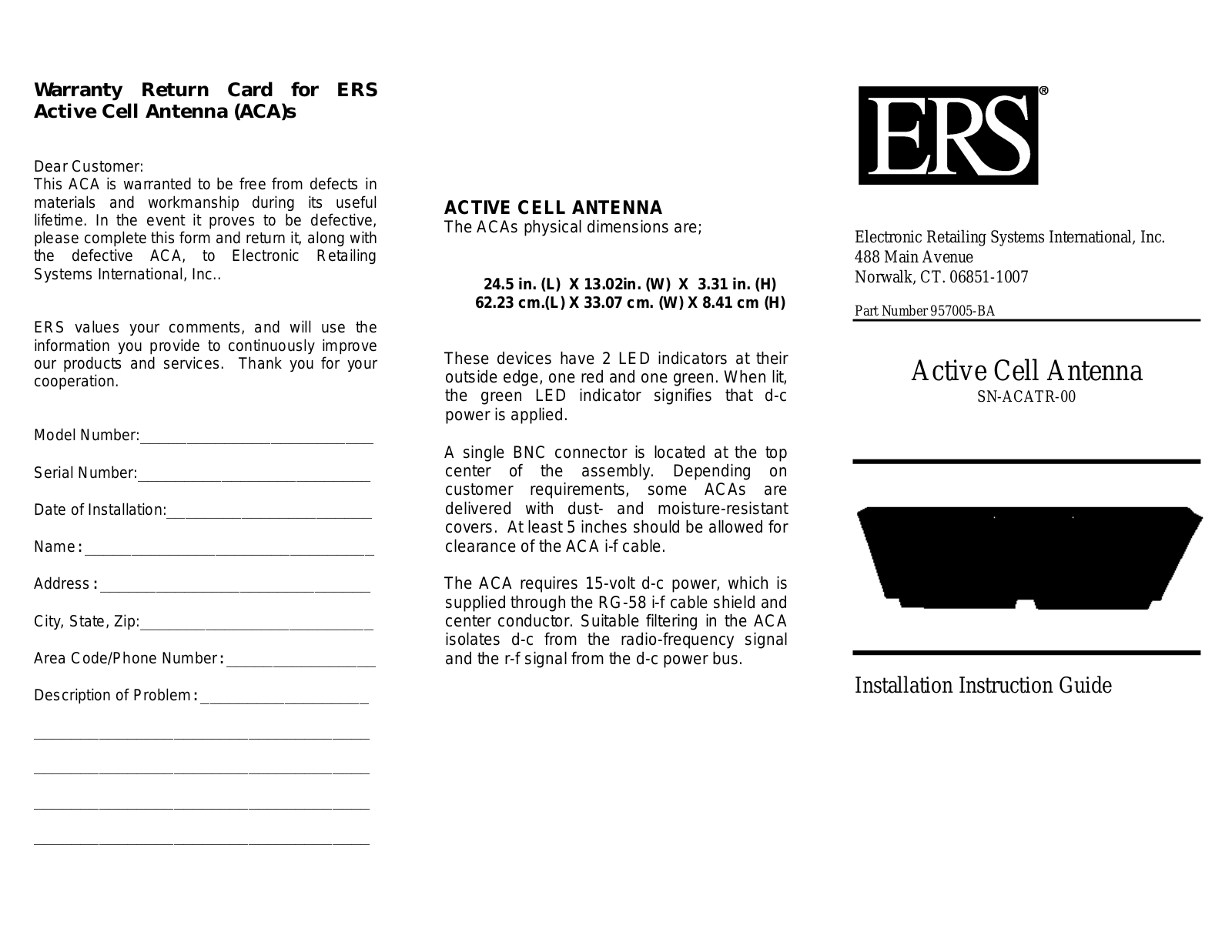 ERS SNACATRAA Users Manual - ManualMachine.com