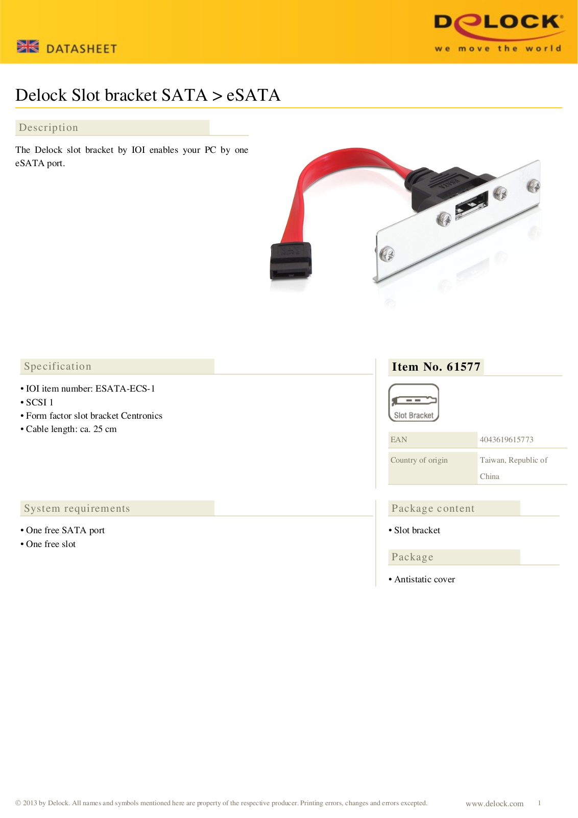 DeLOCK 61577 User Manual