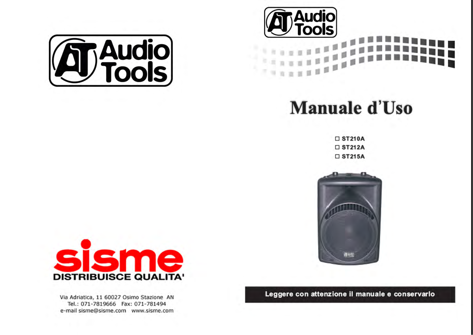 Audio Tools ST210A, ST212A, ST215A User manual