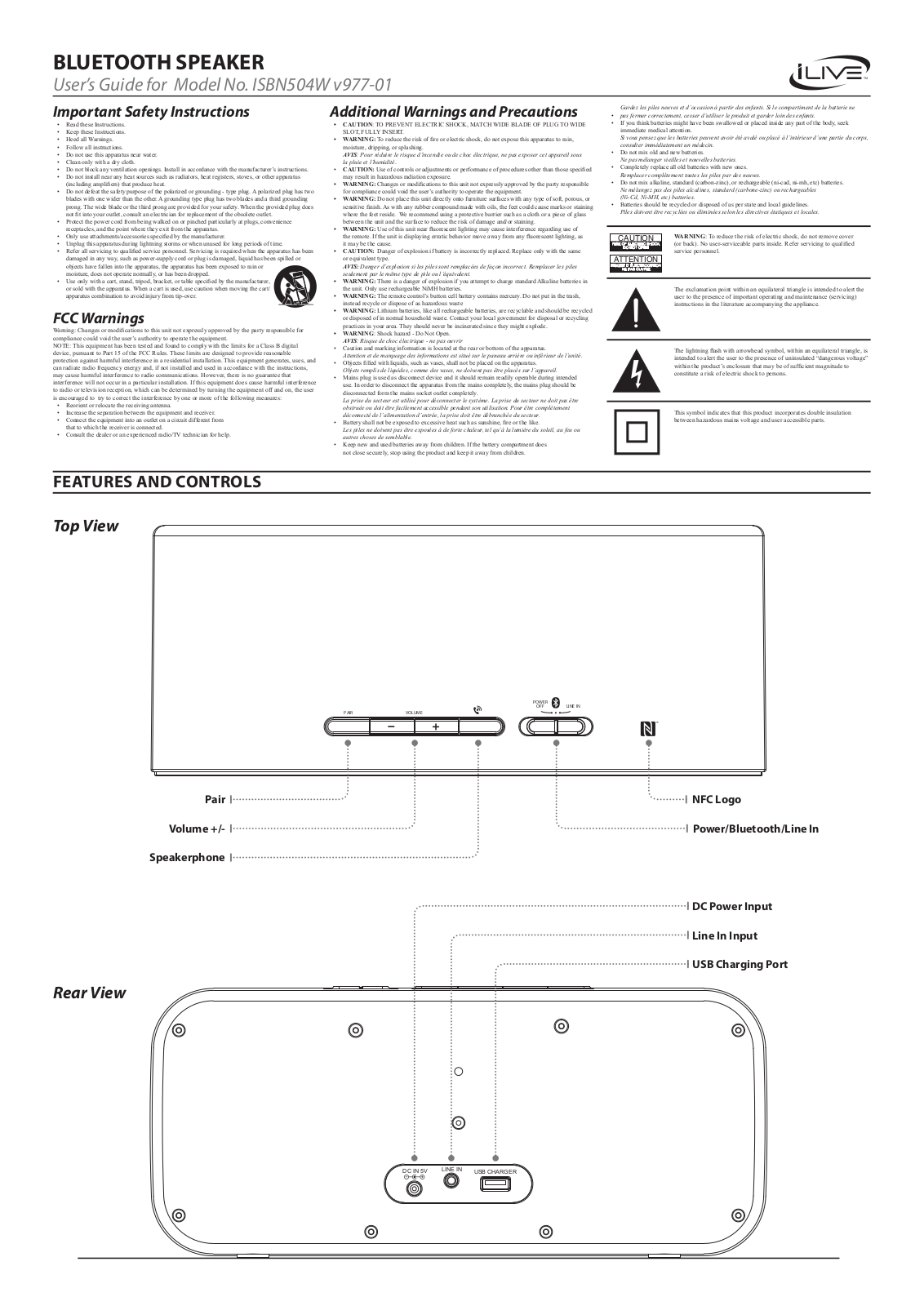 Ilive ISBN504W User Manual