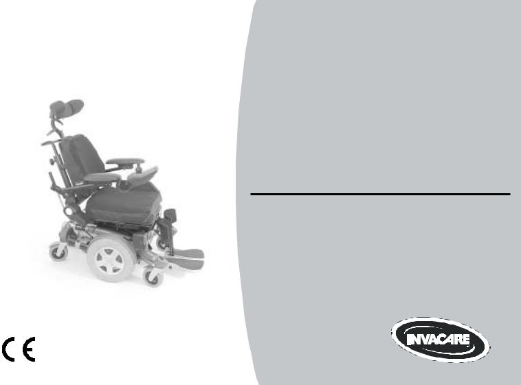 Invacare Electric wheelchair User Manual