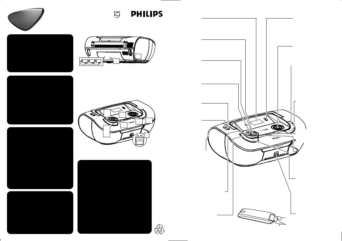 Philips AZ3830 Quick Start Guide