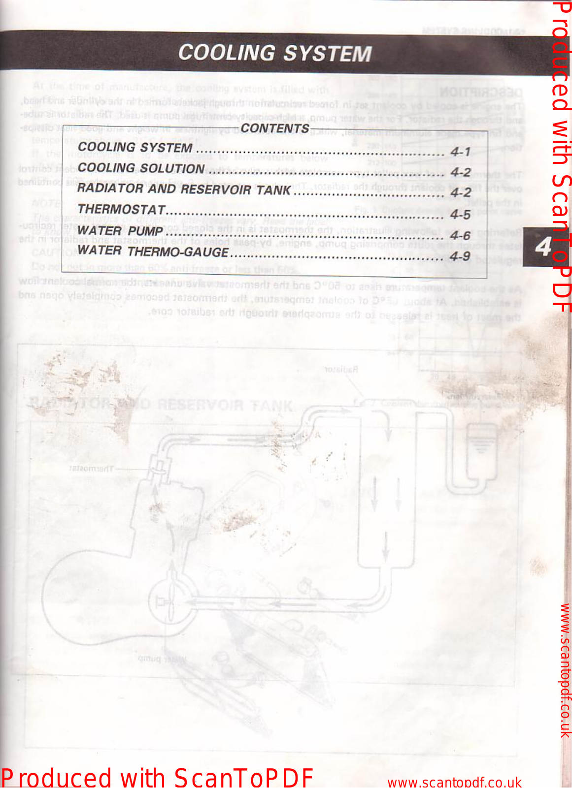 Suzuki 125RG Service Manual 4 cooling system