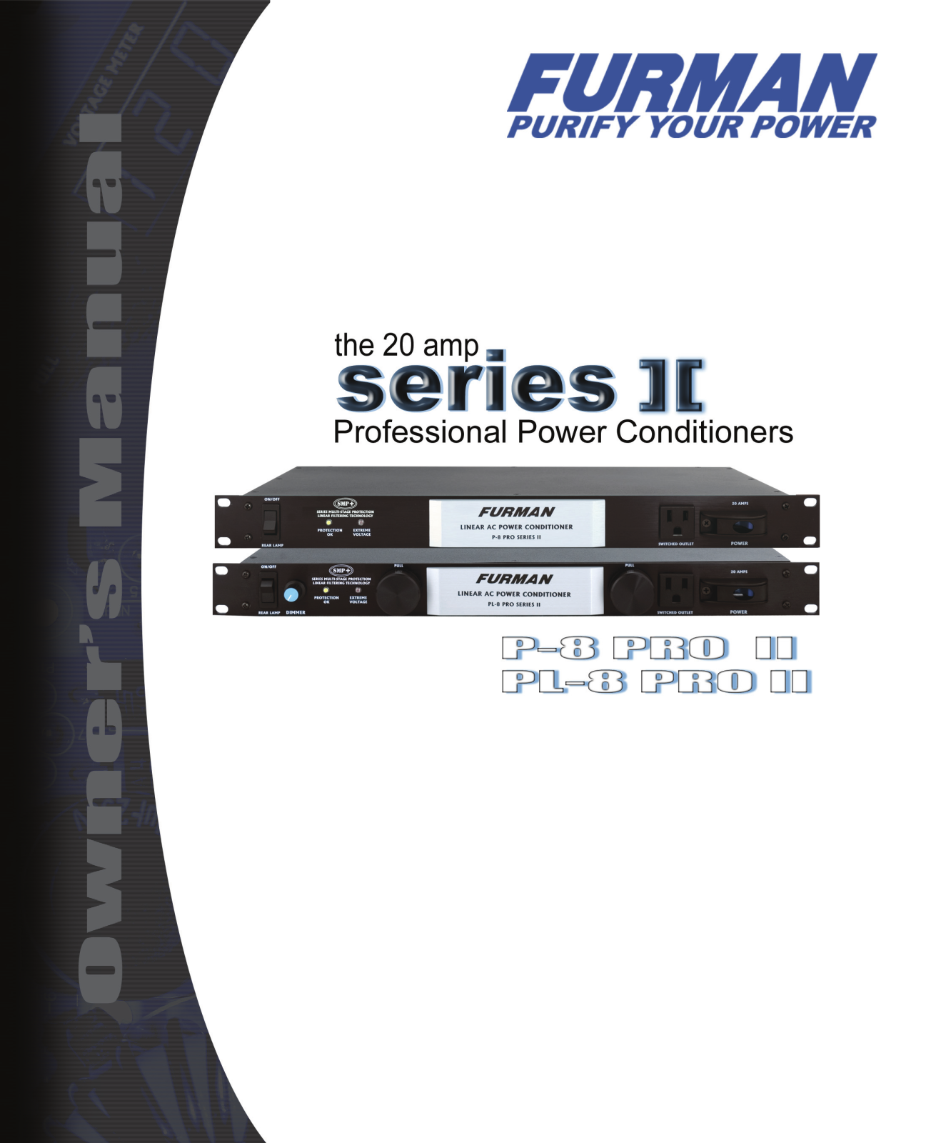 Furman Sound P-8 PRO II, PL-8 PRO II User Manual