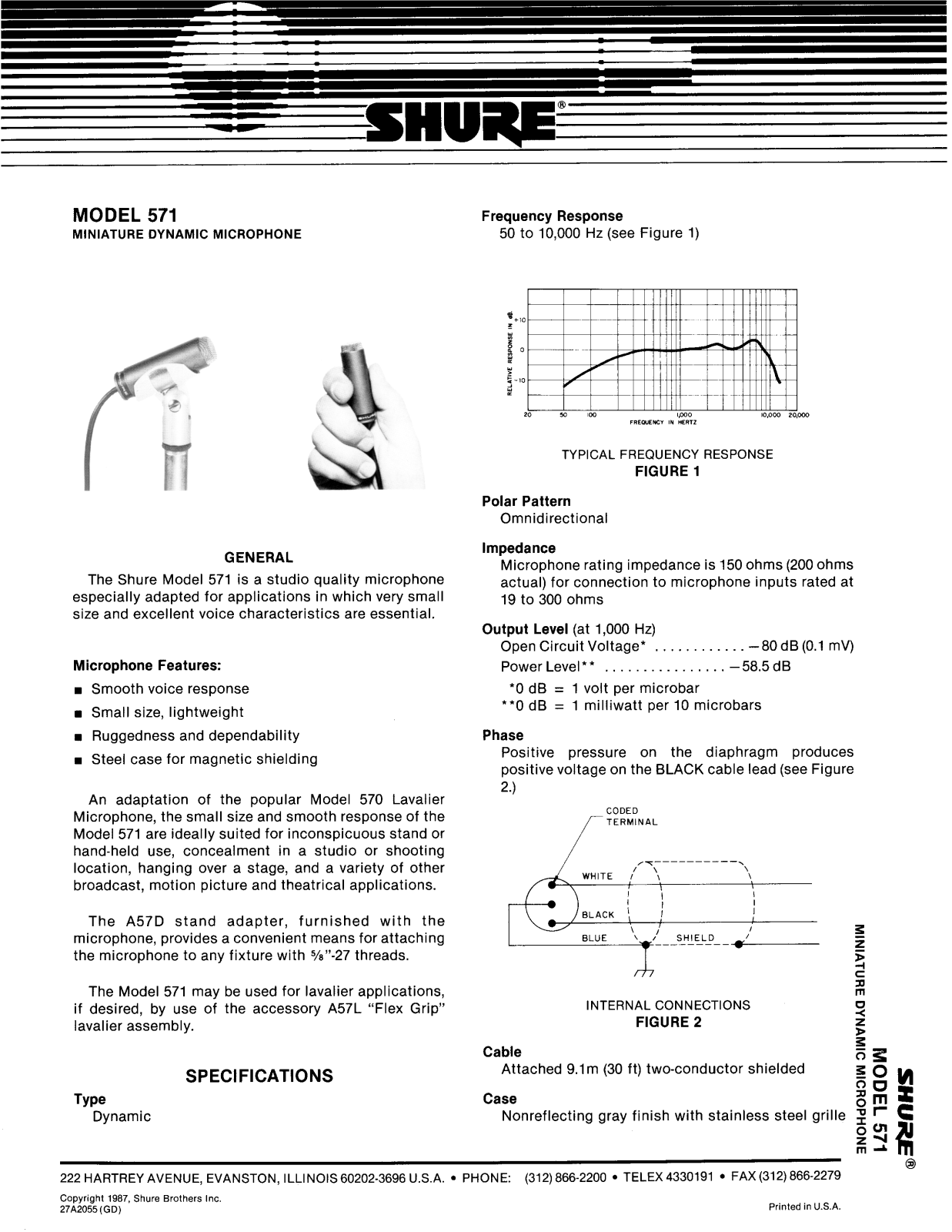 Shure 571 User Guide