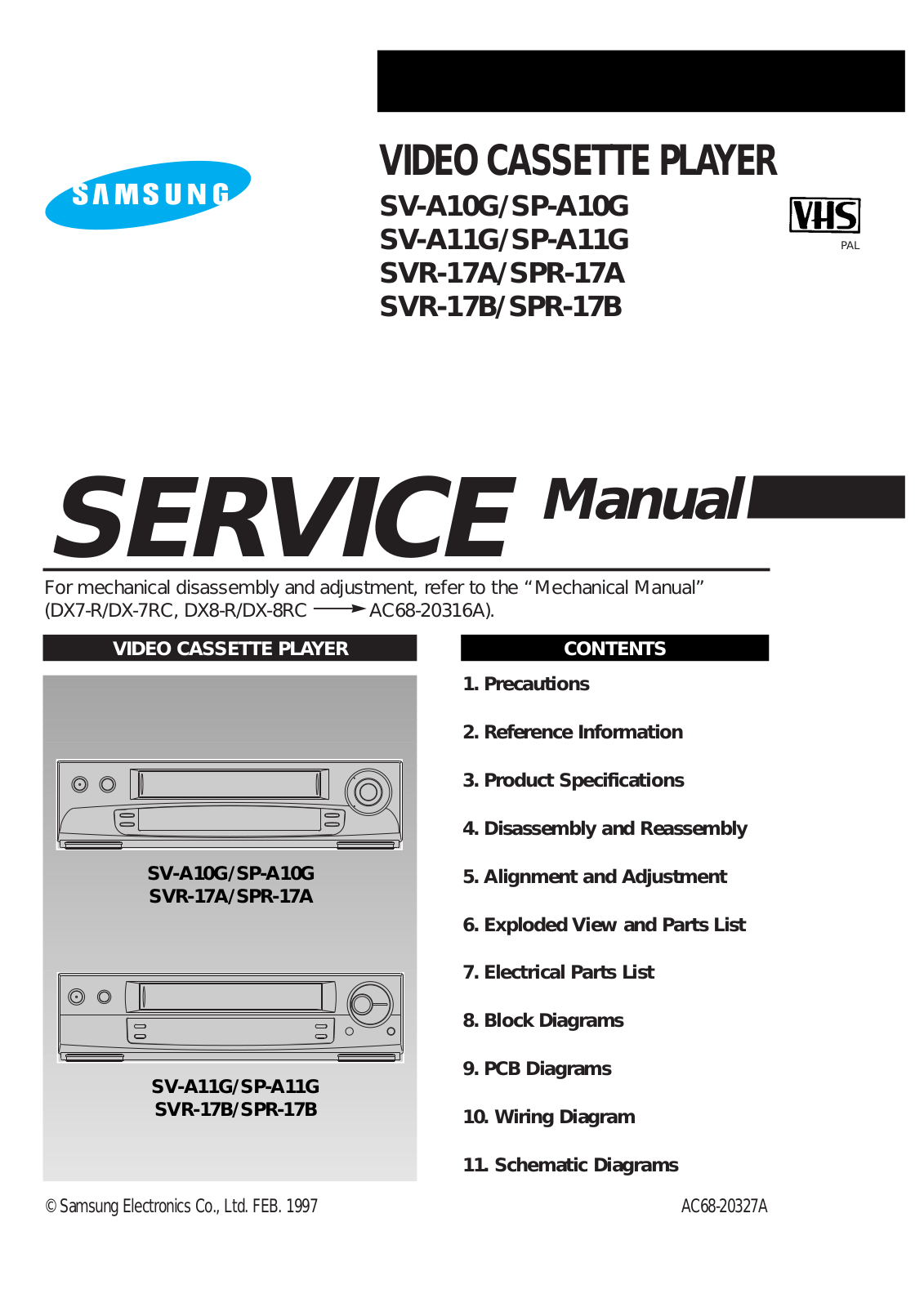 SAMSUNG SVA10G Service Manual