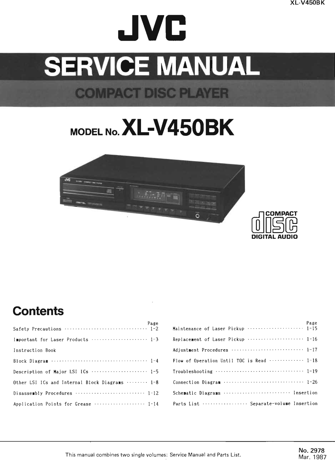 Jvc XL-V450-BK Service Manual