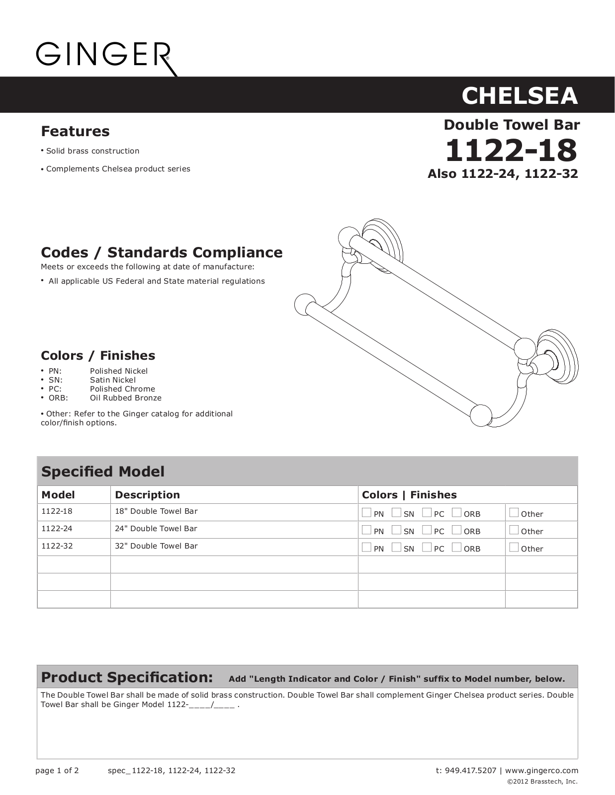 Ginger GIN1248, GIN1459 Specifications - ManualMachine.com