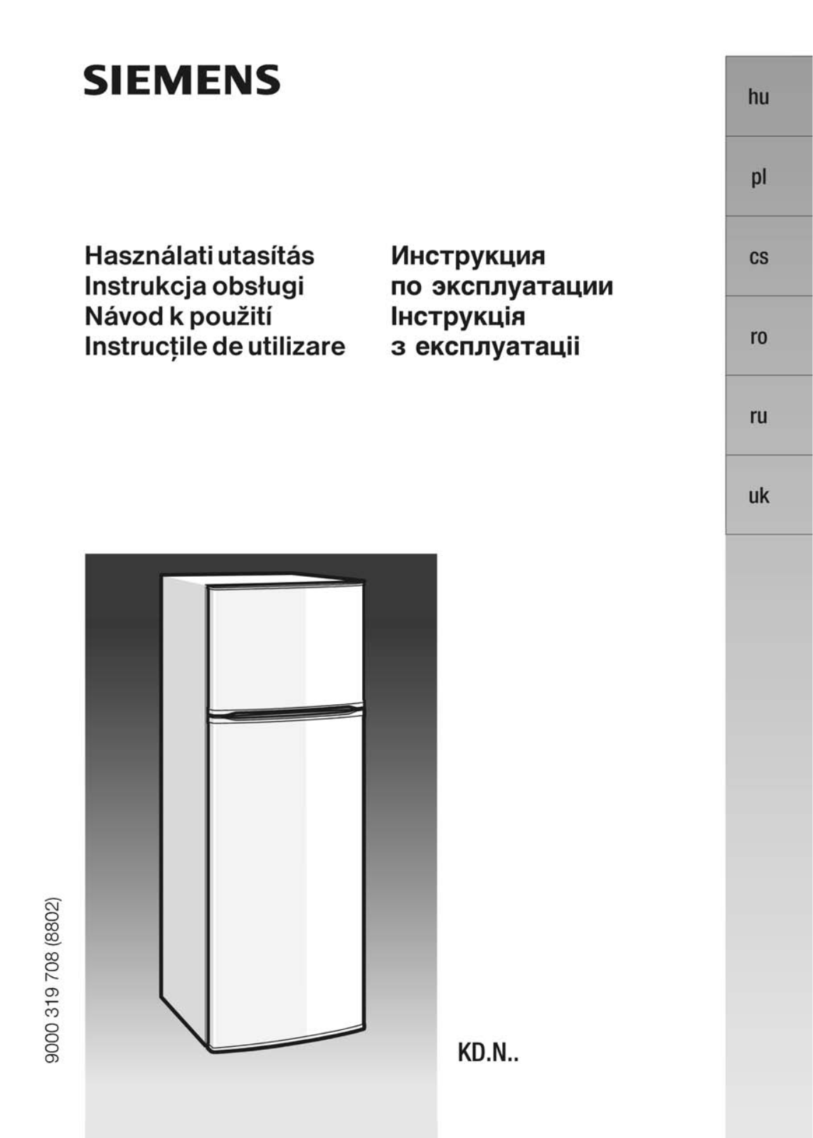 Siemens KD36NX03 User Manual