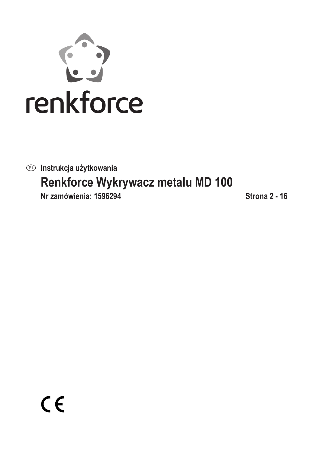 Renkforce 1596294 Operating Instructions