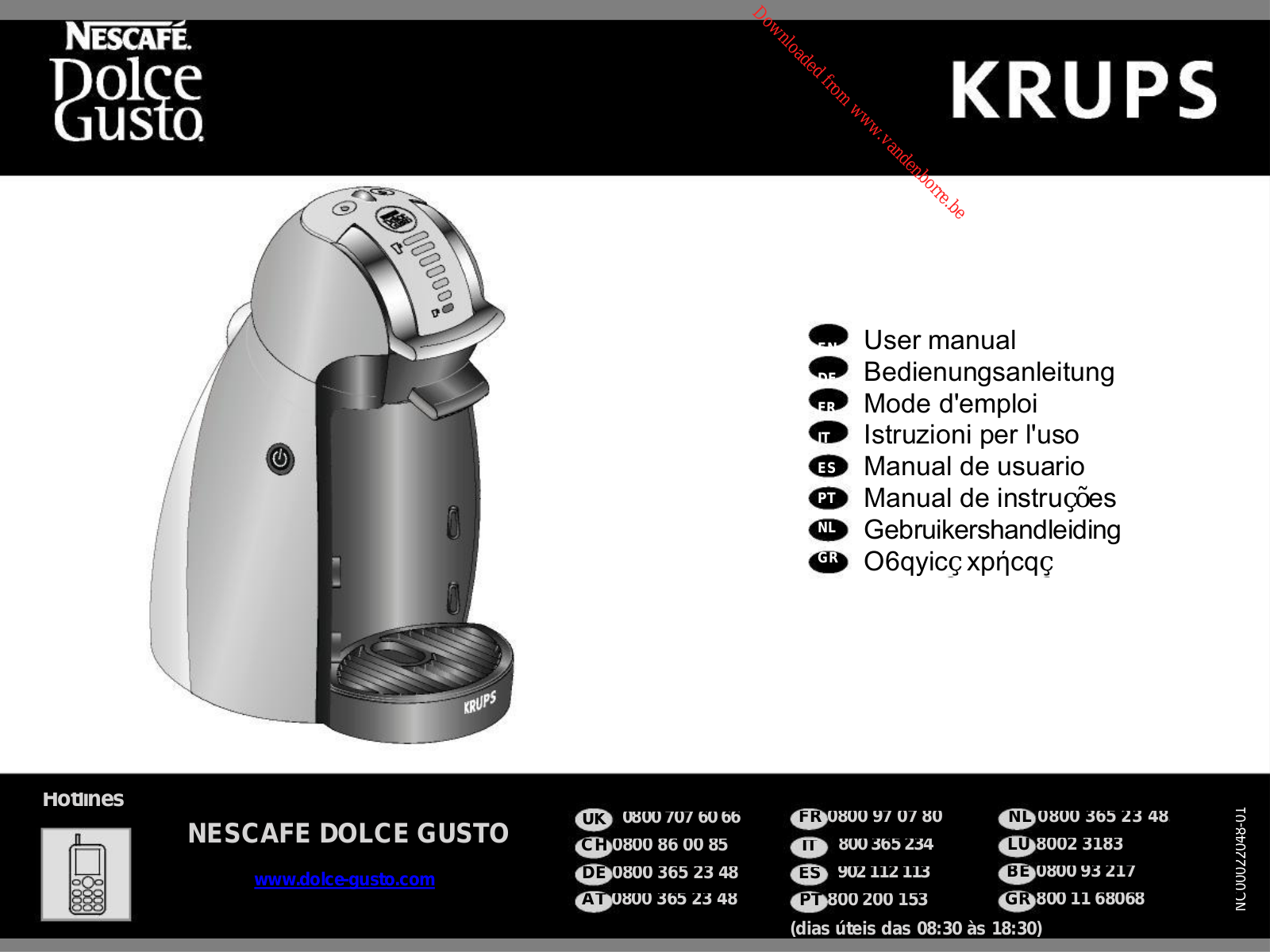 KRUPS KP1605 User Manual