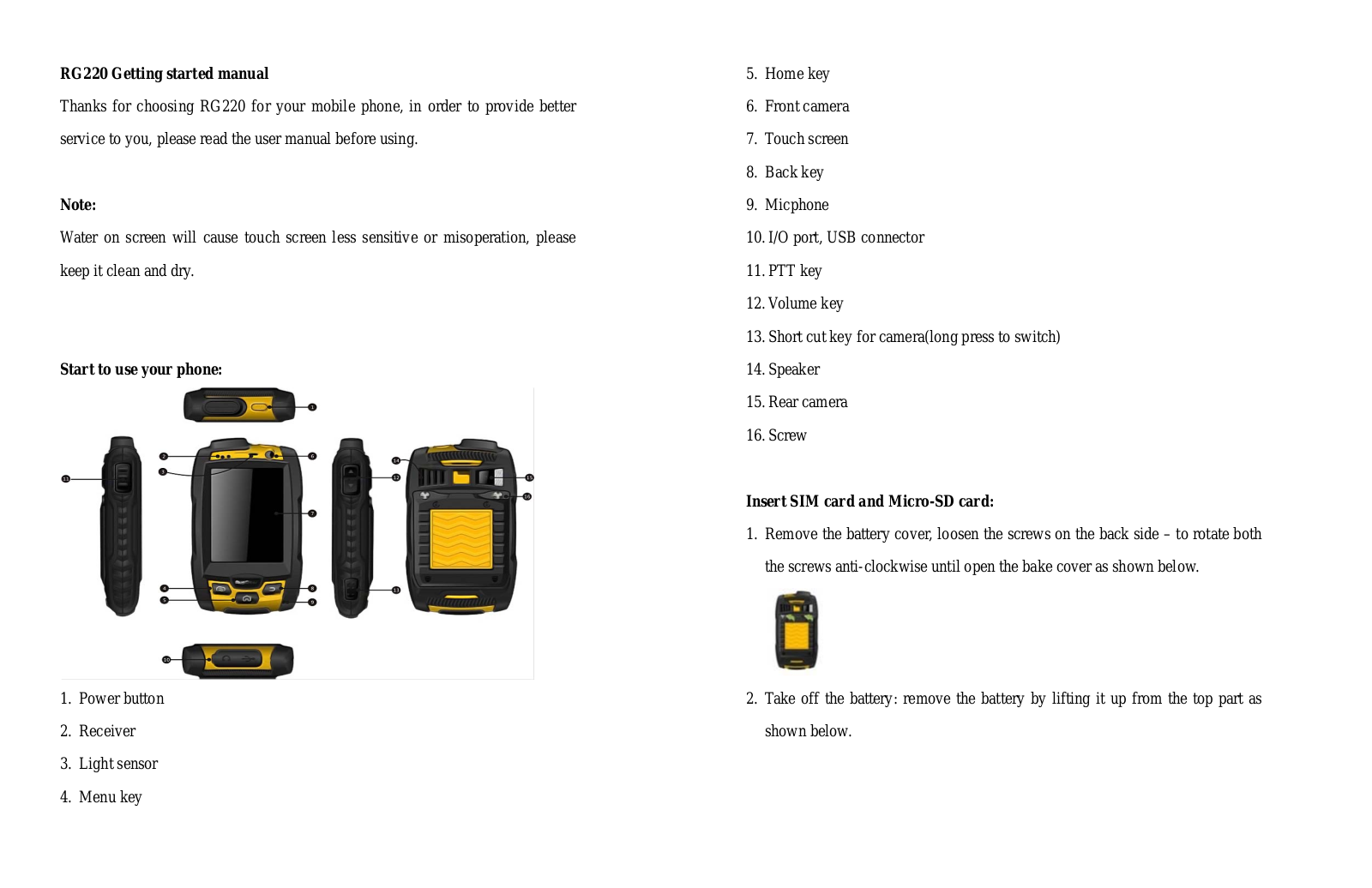 Power Idea Technology RG220 User Manual