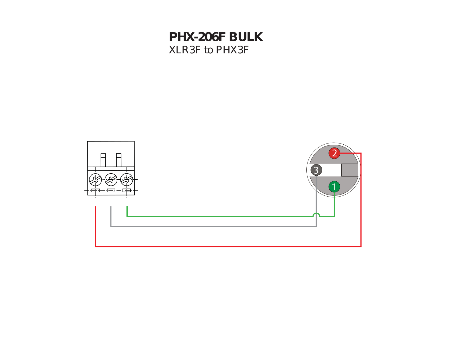 Hosa PHX-206F-BULK PHX-206F BULK Pinout