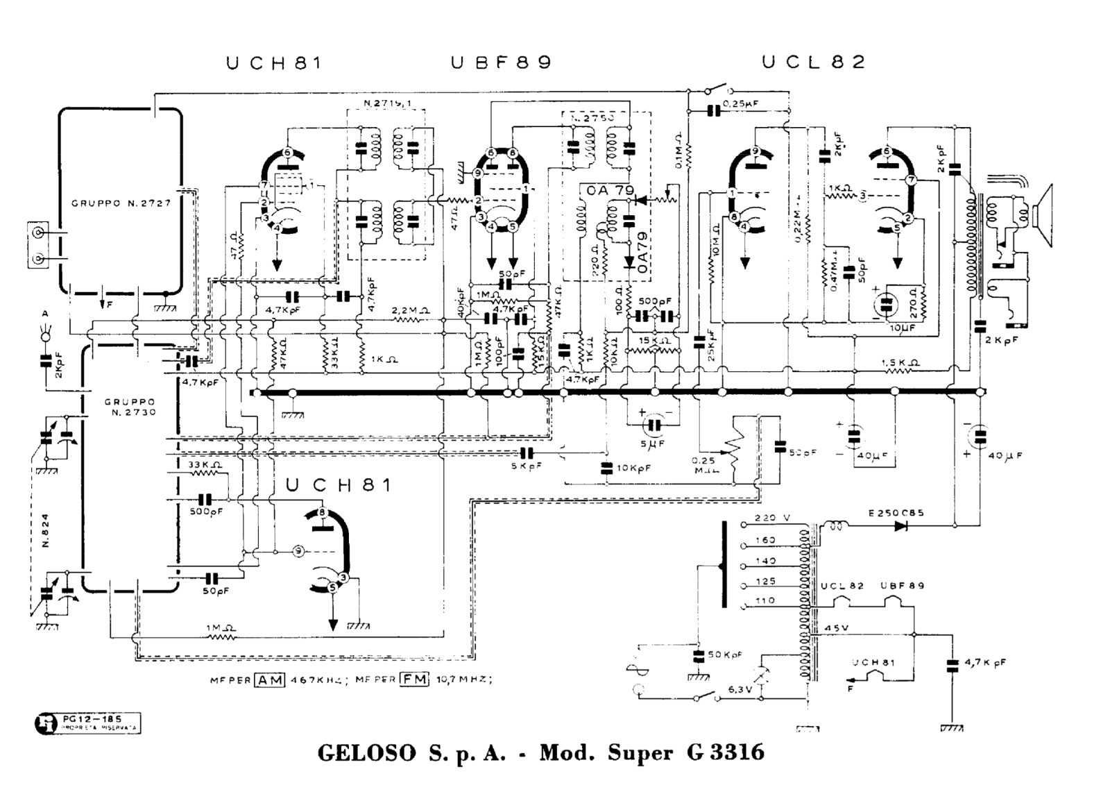 Geloso g3316 schematic