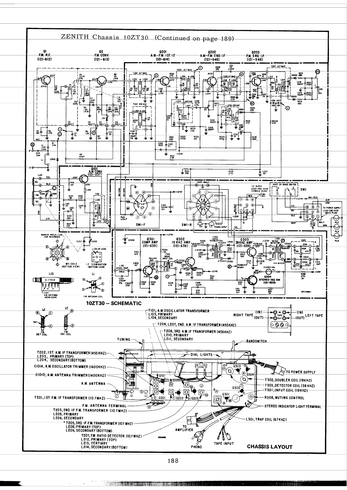 Zenith 10ZT30 Schematic