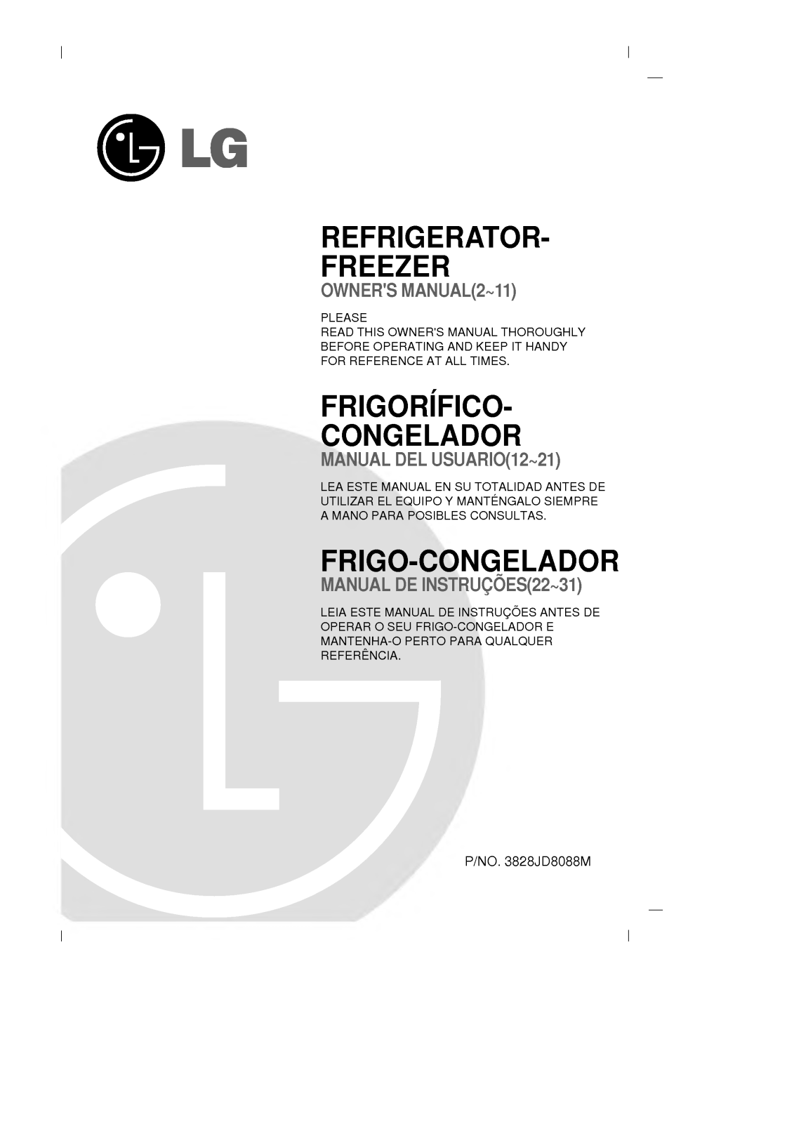 Lg GR-242MSF User Manual