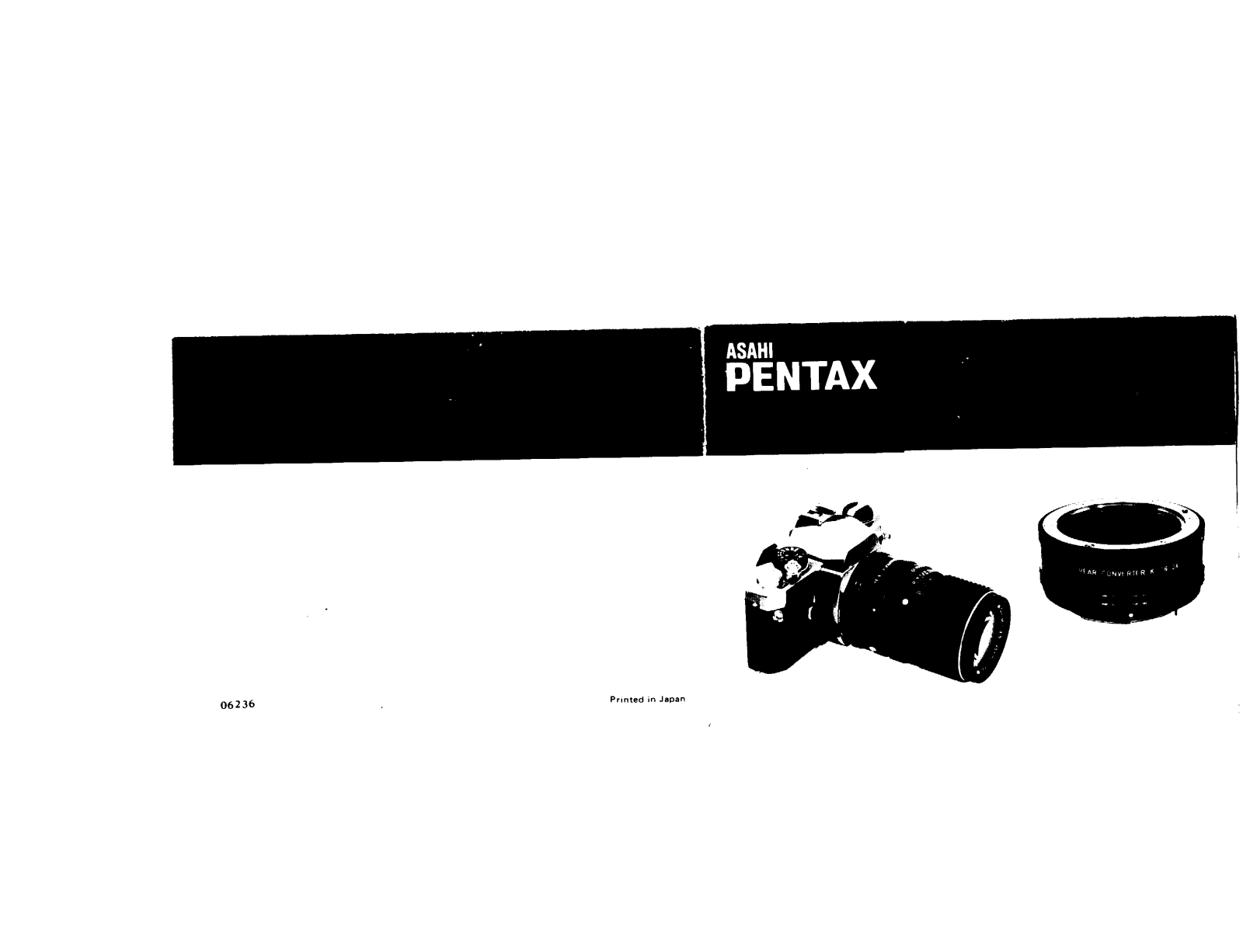 Pentax REAR CONVERTER K T6-2X INSTRUCTION MANUAL