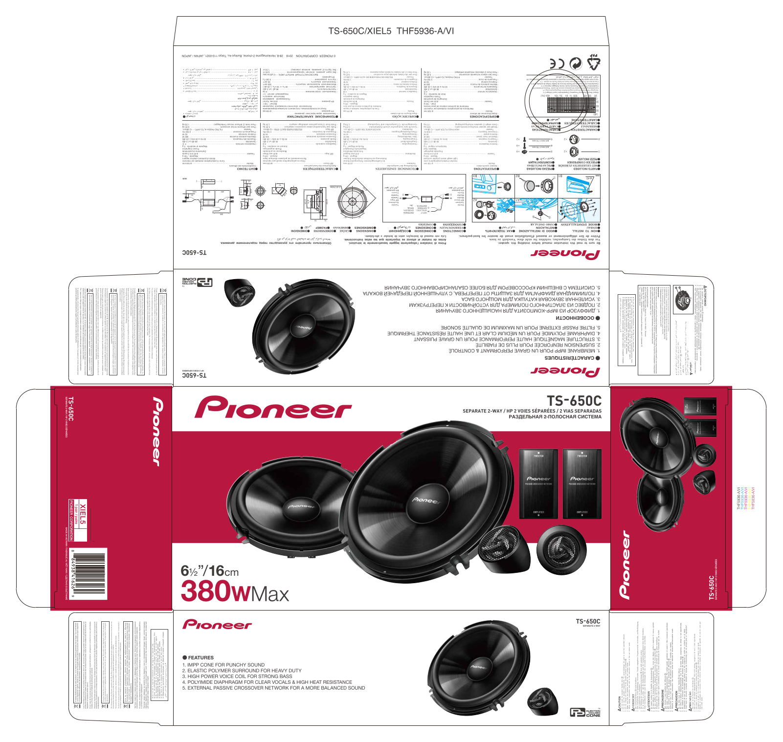 Pioneer TS-650C User Manual