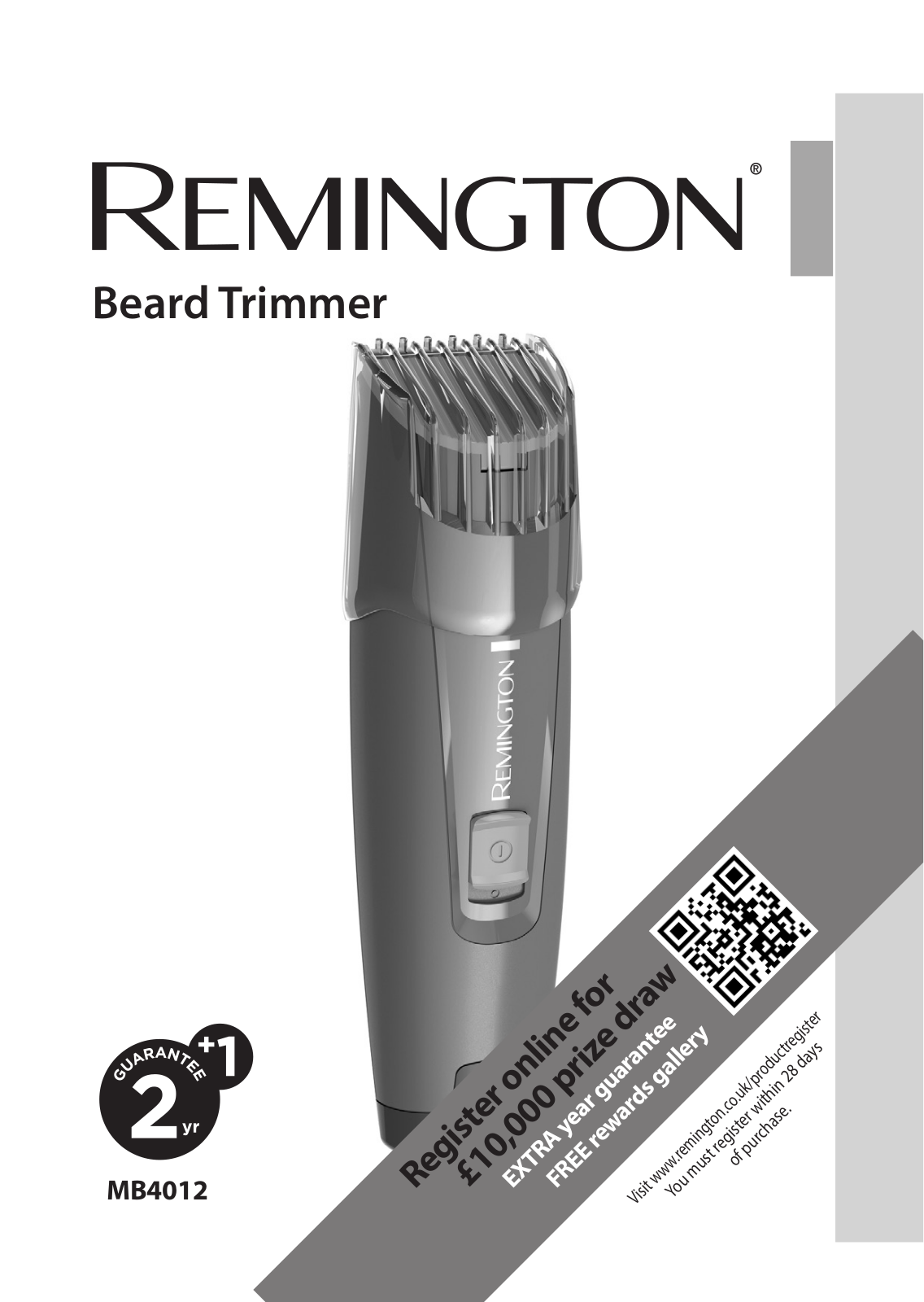 Remington MB4012 User Manual