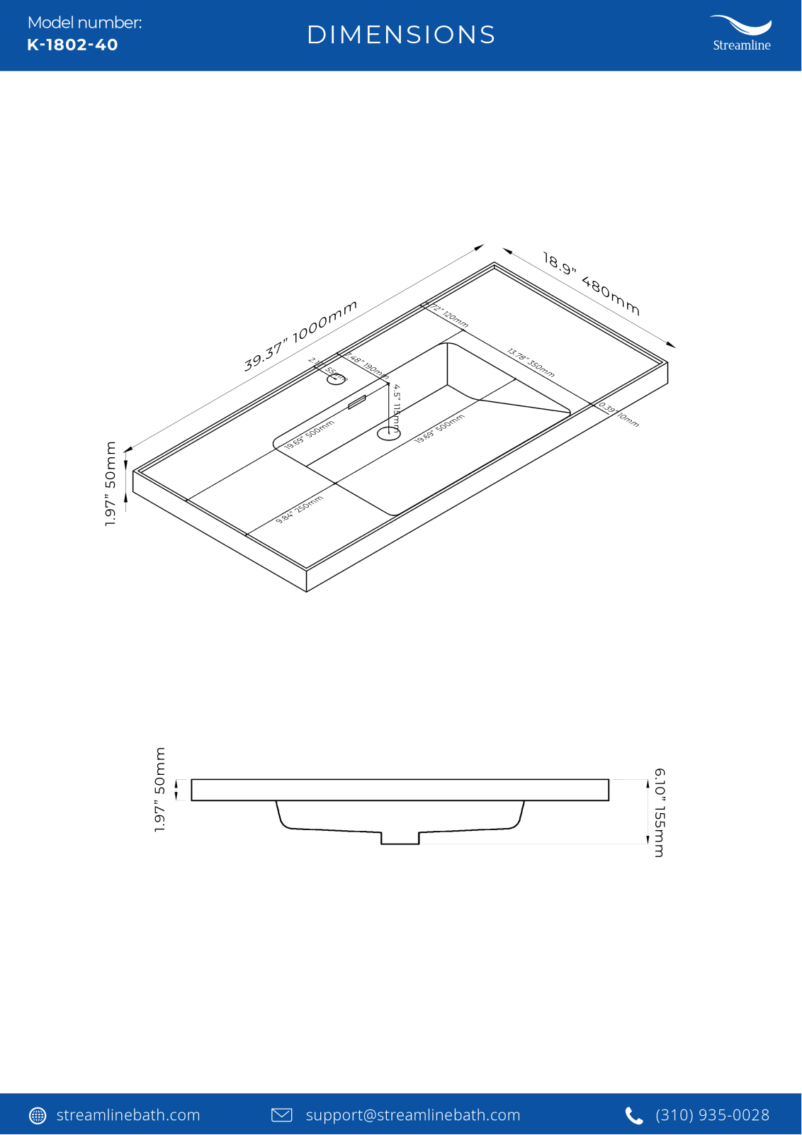 Streamline Bath SLBH7650 Specifications - ManualMachine.com