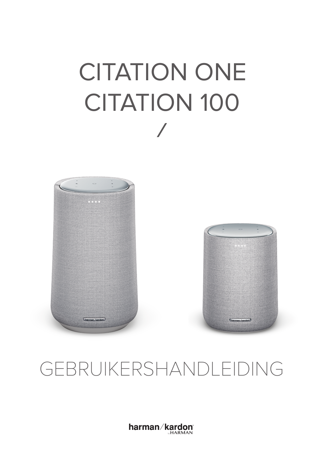 HARMAN KARDON CITATION ONE, CITATION ONE MKII, CITATION 100 MKII User Manual