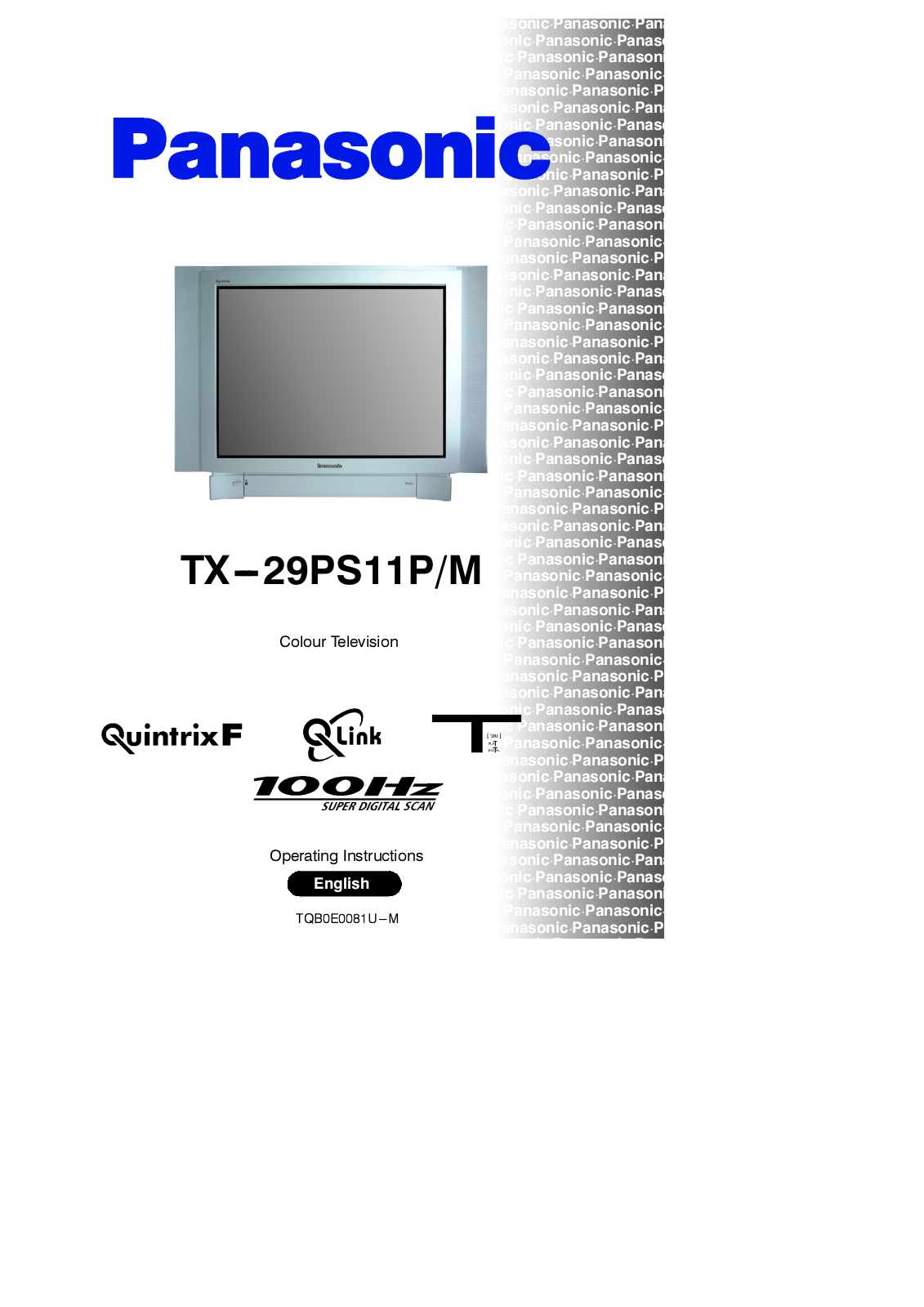 Panasonic TX-29PS11PM User Manual