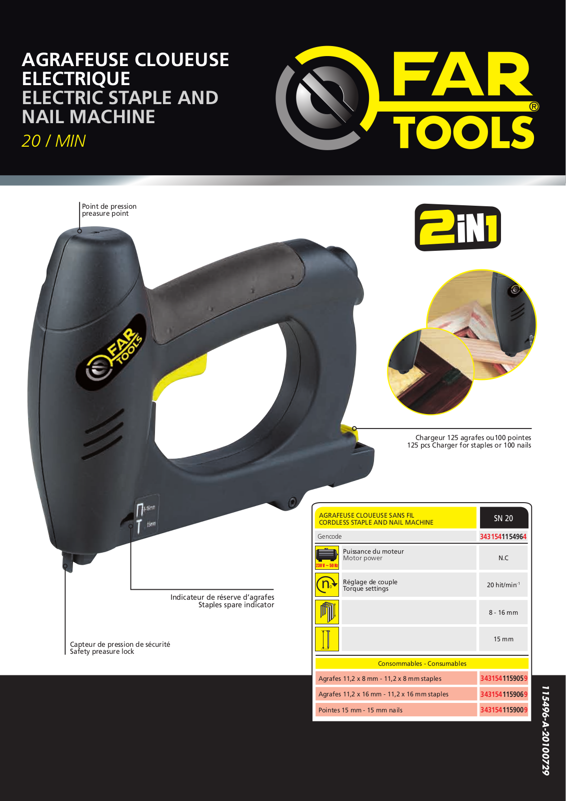 FARTOOLS SN 20 User Manual