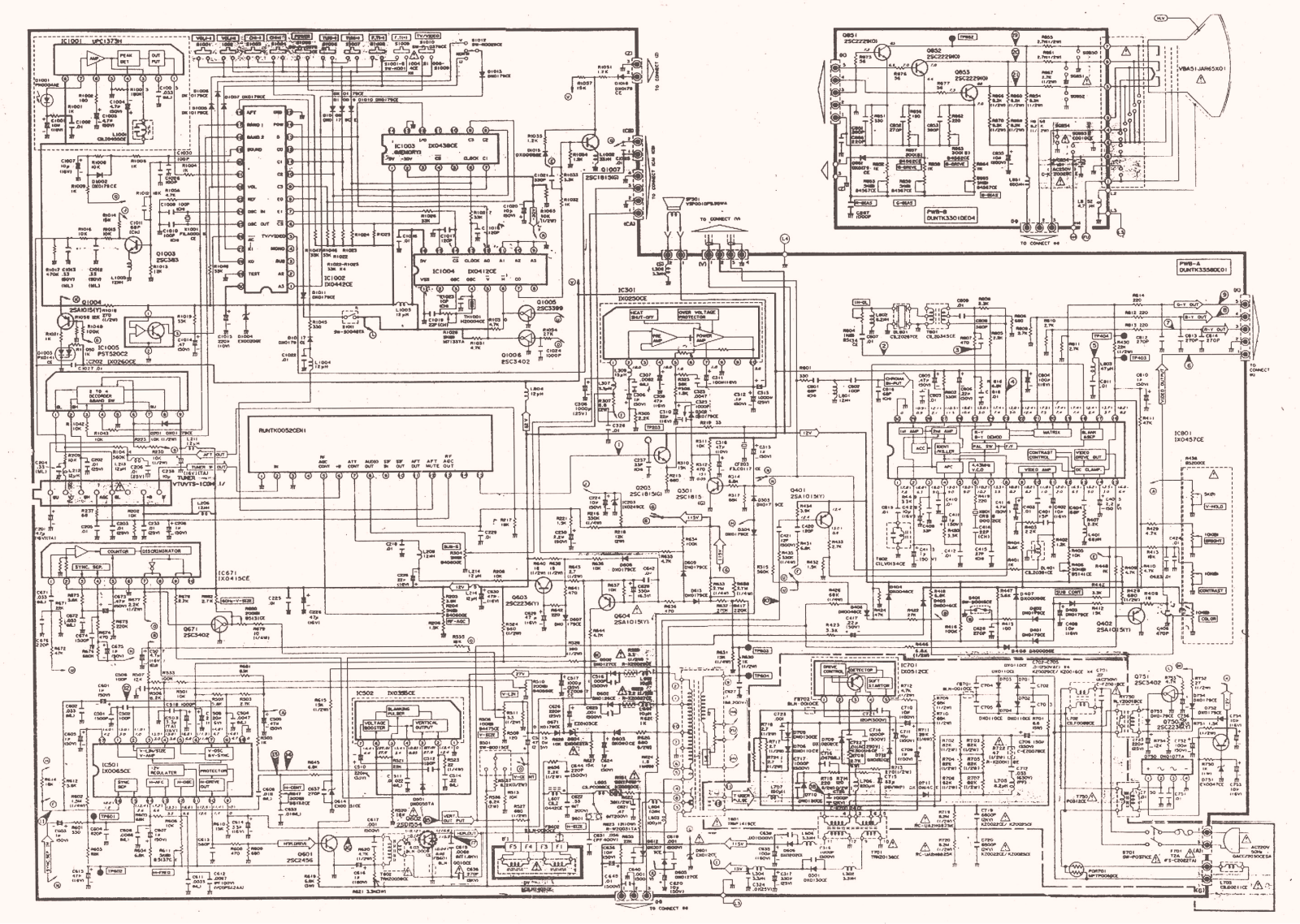 SHARP DV-5405G Schematics