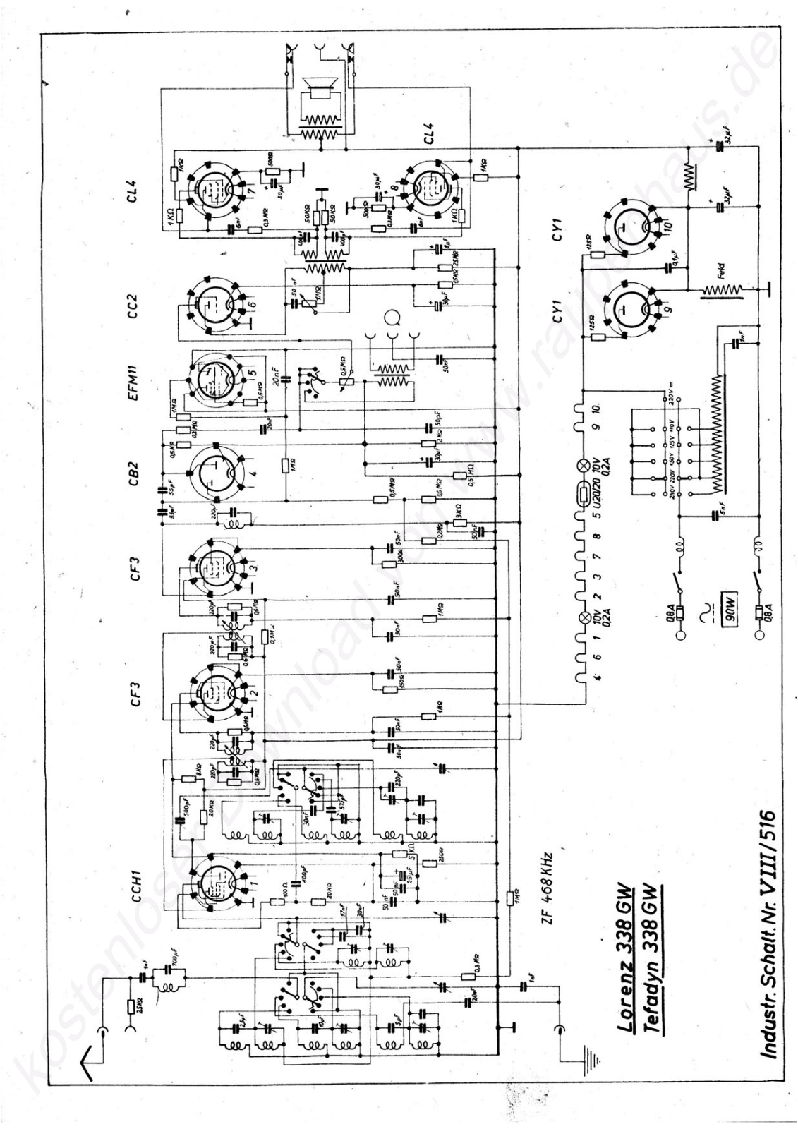 ITT 338GW Schematic - ManualMachine.com