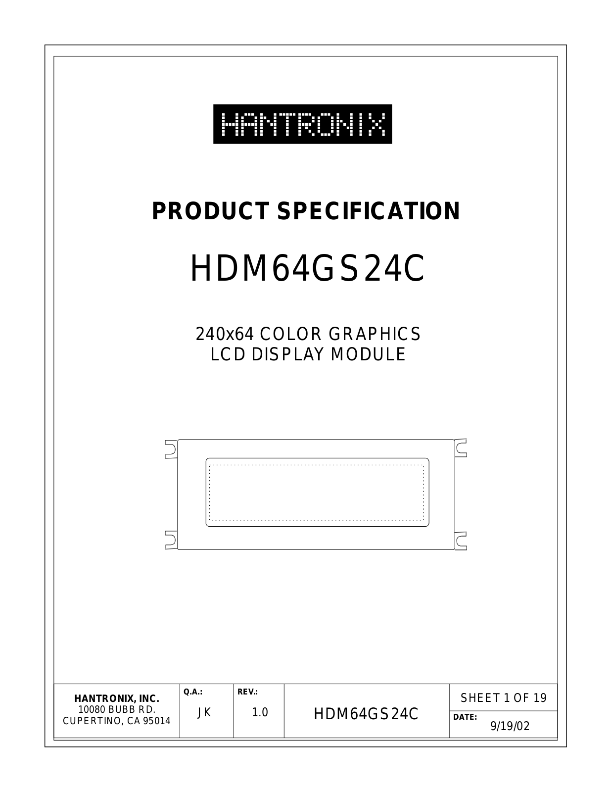 HANTRONIX HDM64GS24C Datasheet