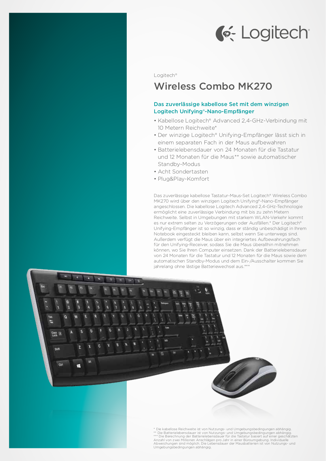 Logitech MK270 Service Manual