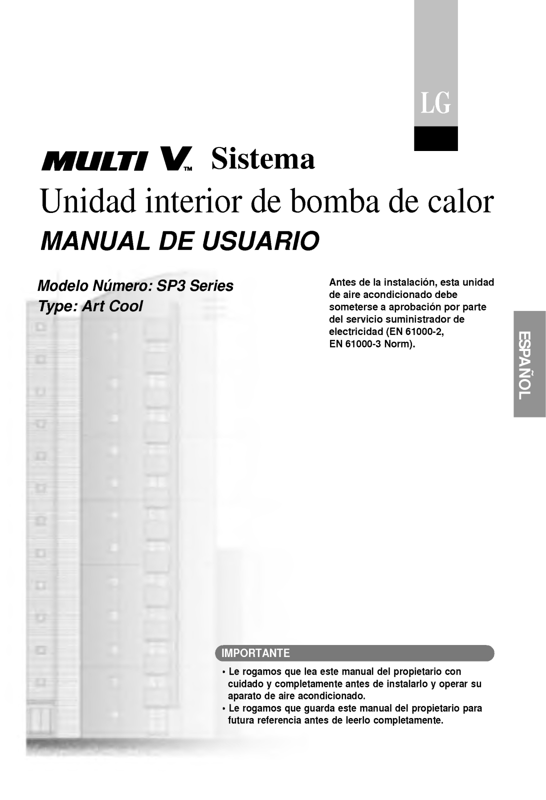 Lg ARNN126SPM3 User Manual