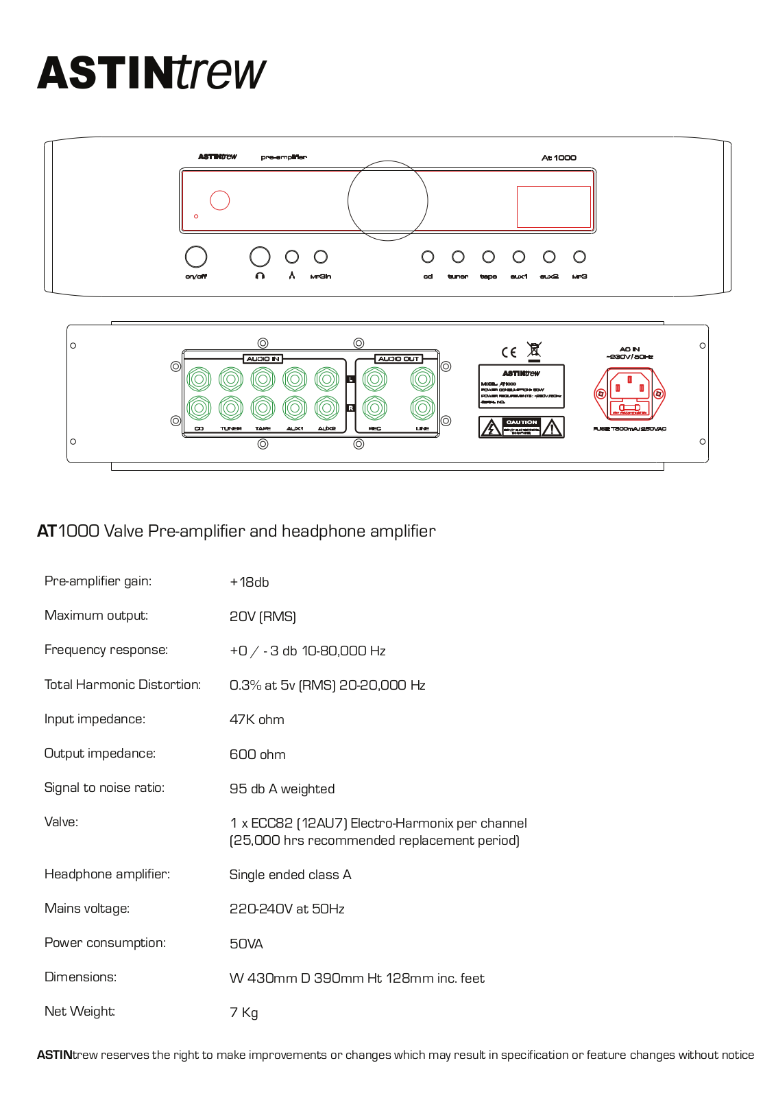 ASTINtrew AT-1000 Brochure