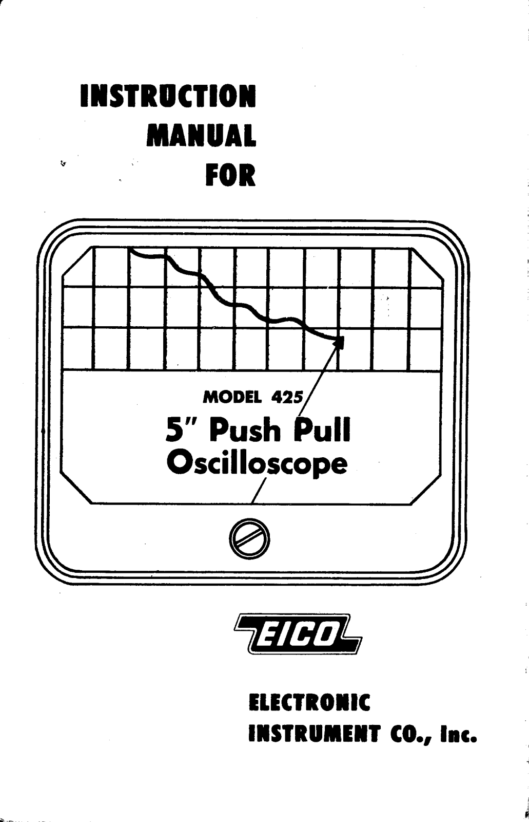 EICO 425 Service manual