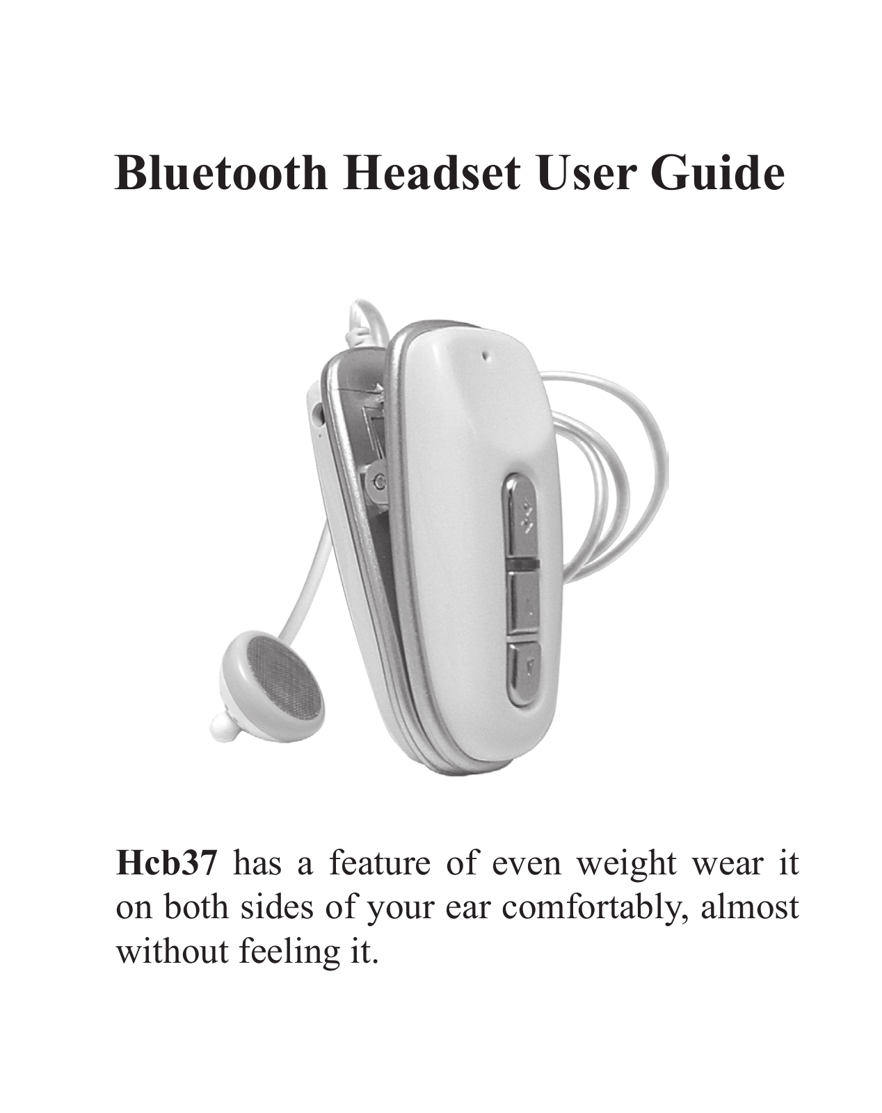 Huey Chiao HCB37 User Manual