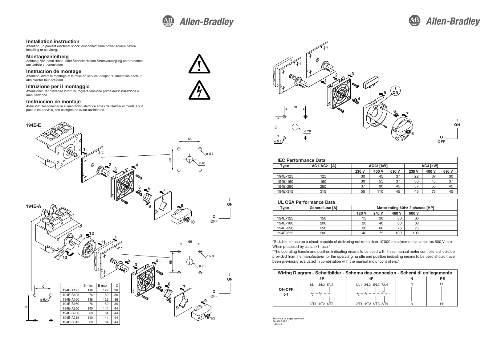 Rockwell Automation 194E User Manual