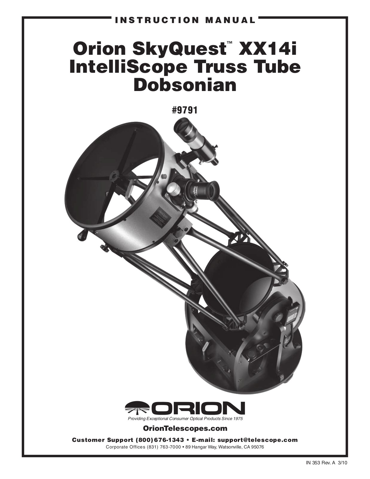 Orion 9791 User Manual