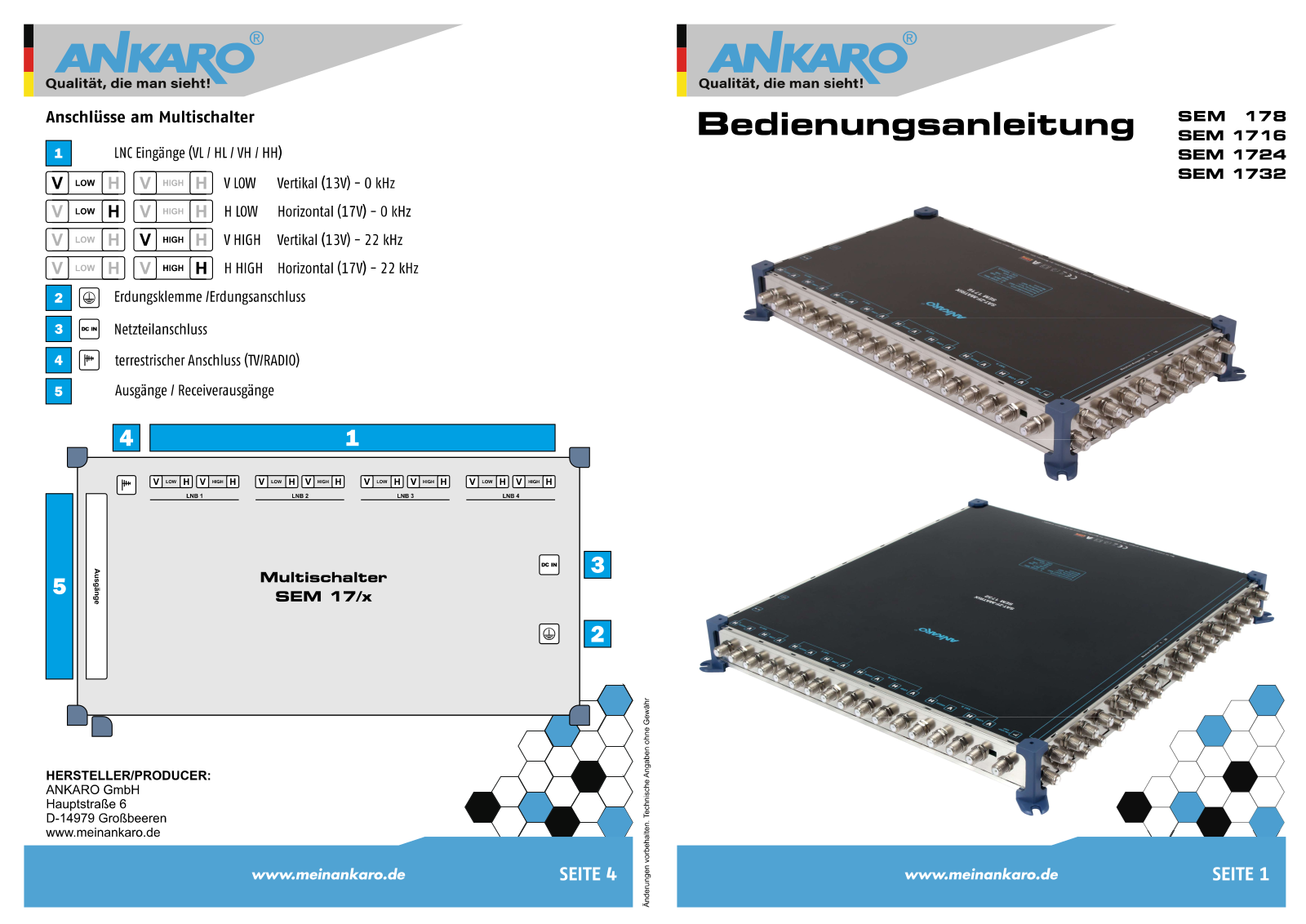 ANKARO ANK SEM 1716 Instructions - ManualMachine.com