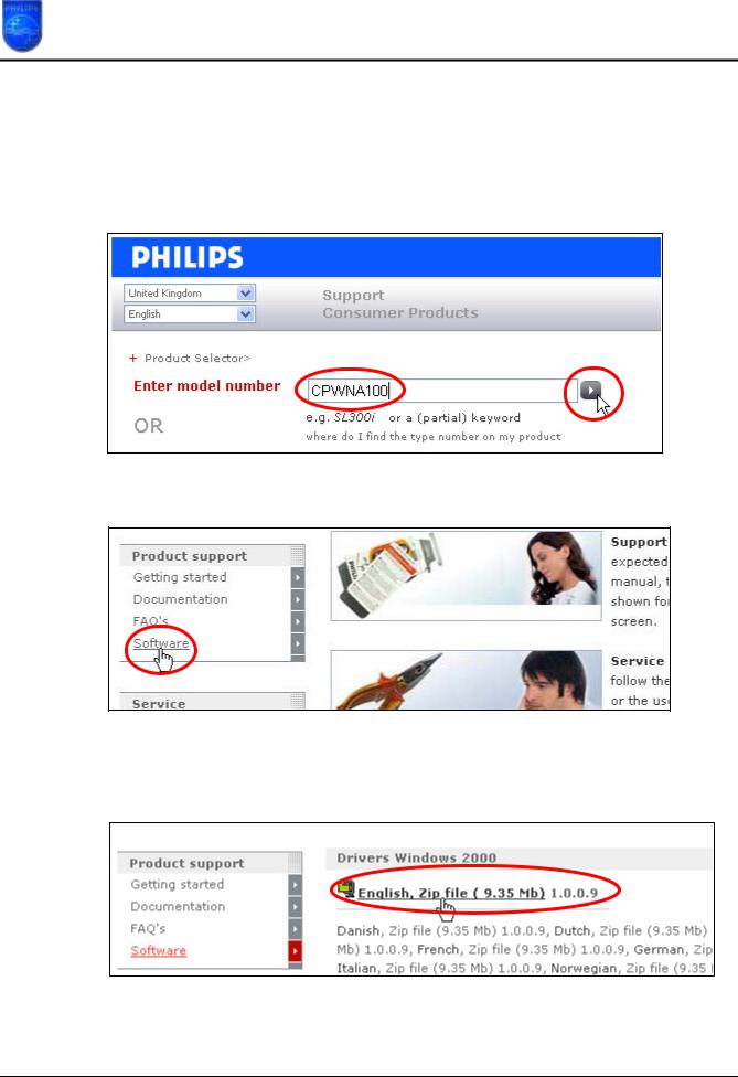 Philips CPWNA100/00 Firmware Upgrade Instruction