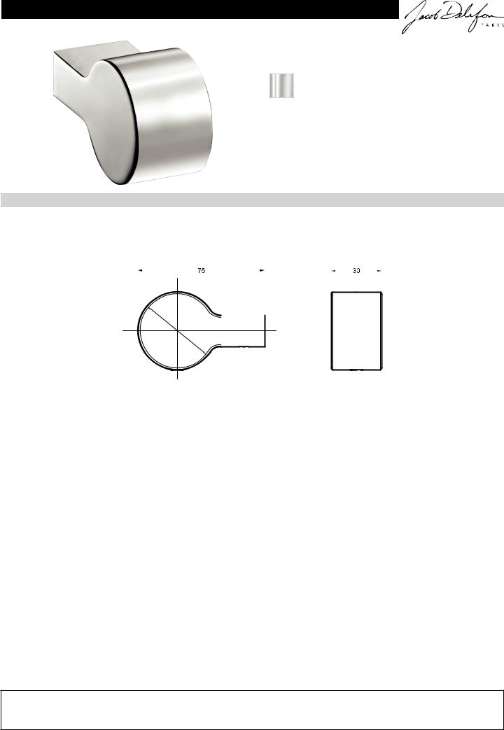 Jacob Delafon EO SINGULIER 15209D-CP Datasheet