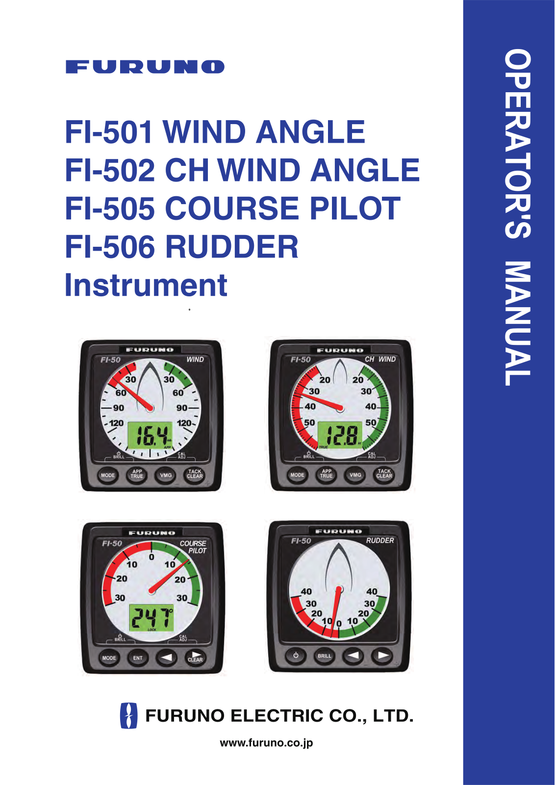 Furuno FI501, FI502, FI505, FI506 Operator's Manual